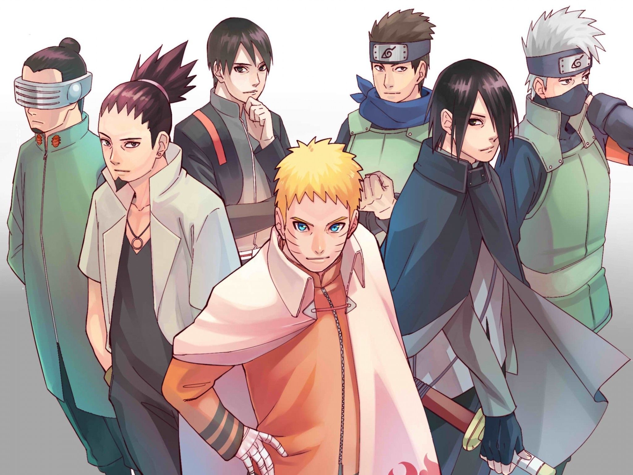 Naruto e ninja Konoha gruppo, 2048x1536 2K, Laptop