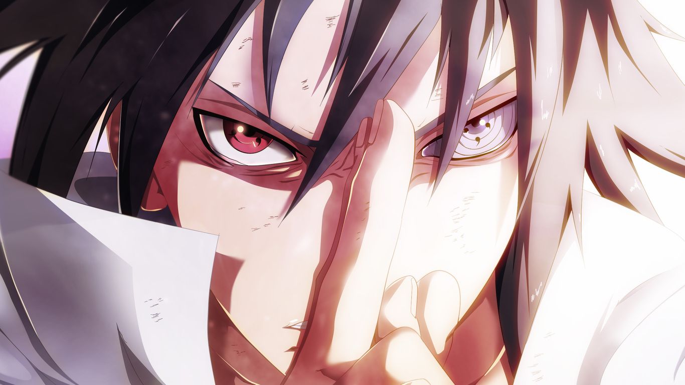 Sasuke Uchiha Naruto sguardo intenso, Konoha, 1366x768 HD, Desktop