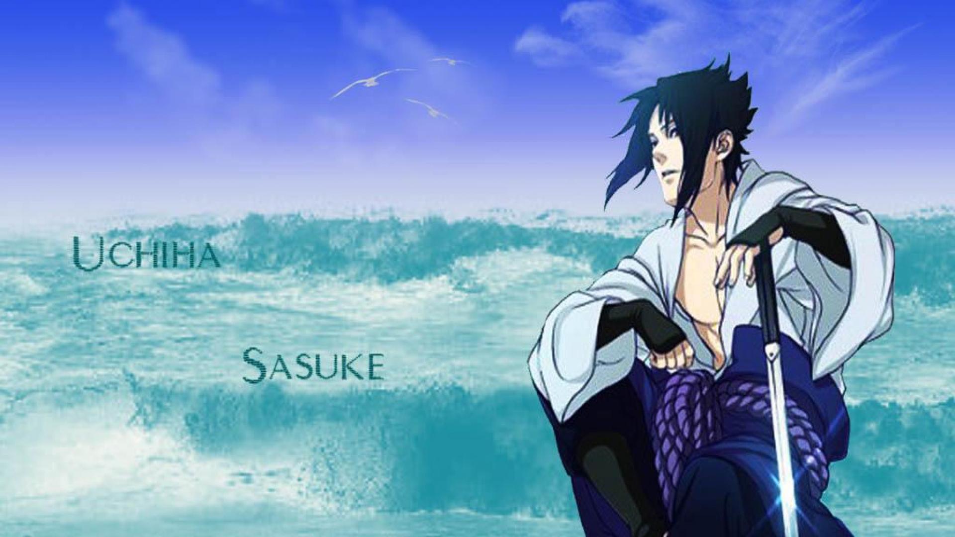 Sasuke Uchiha mare blu, 1920x1080 1080p, PC