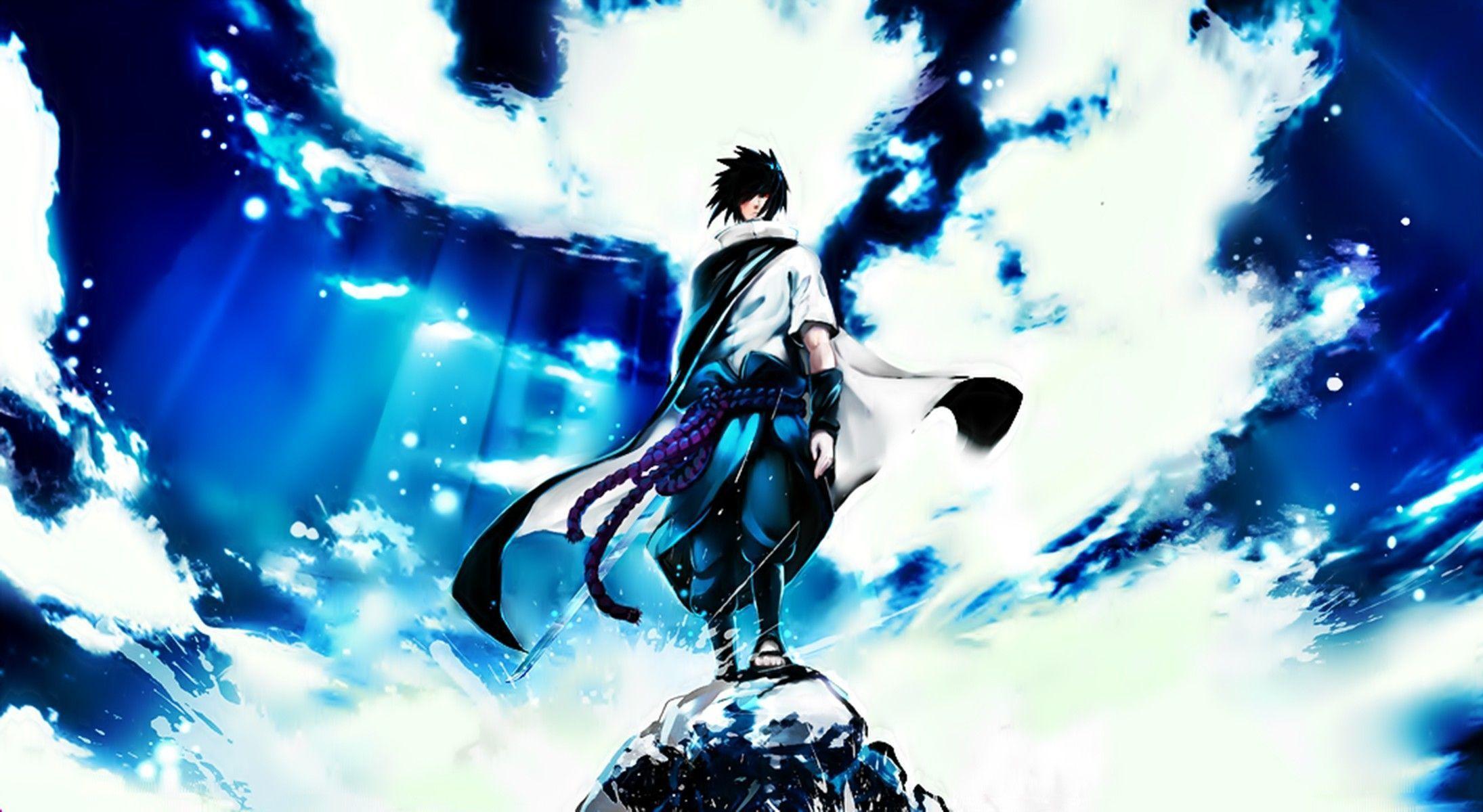 Sasuke Naruto cielo blu, Konoha, 2190x1200 Hi-Res, Laptop