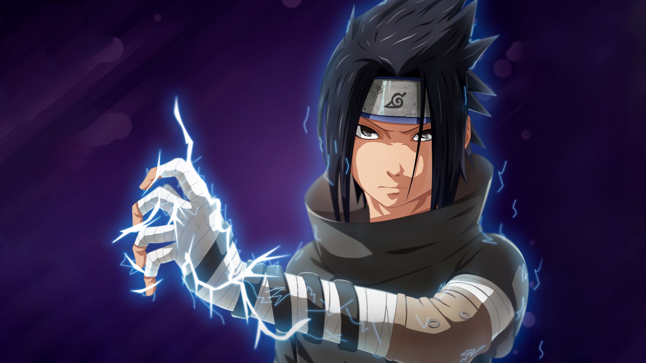 Sasuke Uchiha Chidori Naruto, 2560x1440 1440p, Monitor Gaming