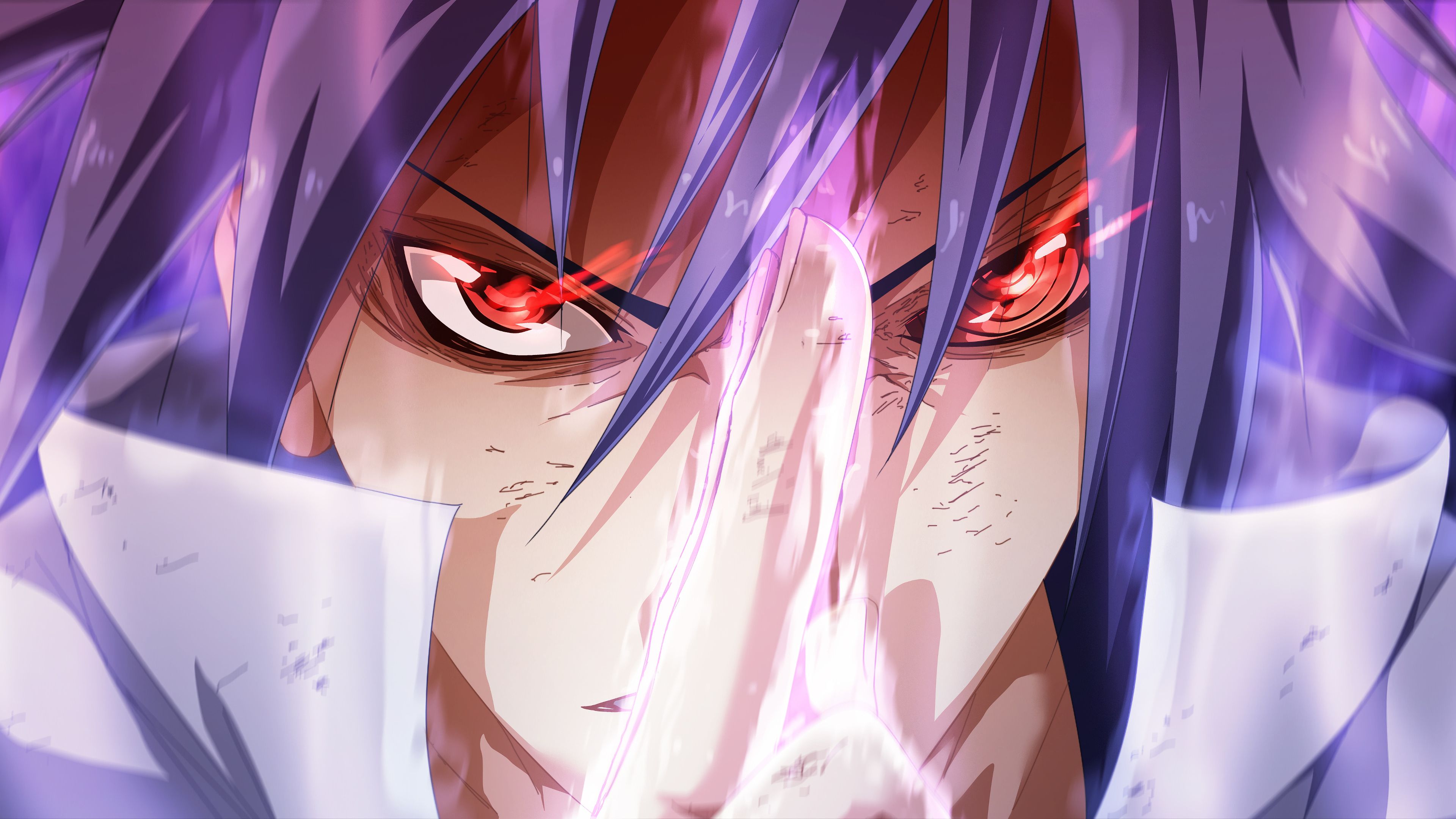 Sasuke Sharingan Rinnegan anime, 3840x2160 4K, Desktop 4K