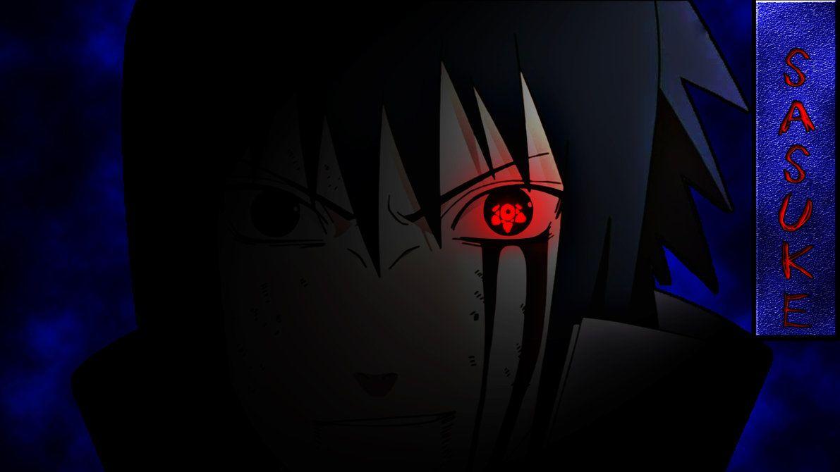 Sasuke occhio Sharingan buio, 1191x670 HD, Desktop