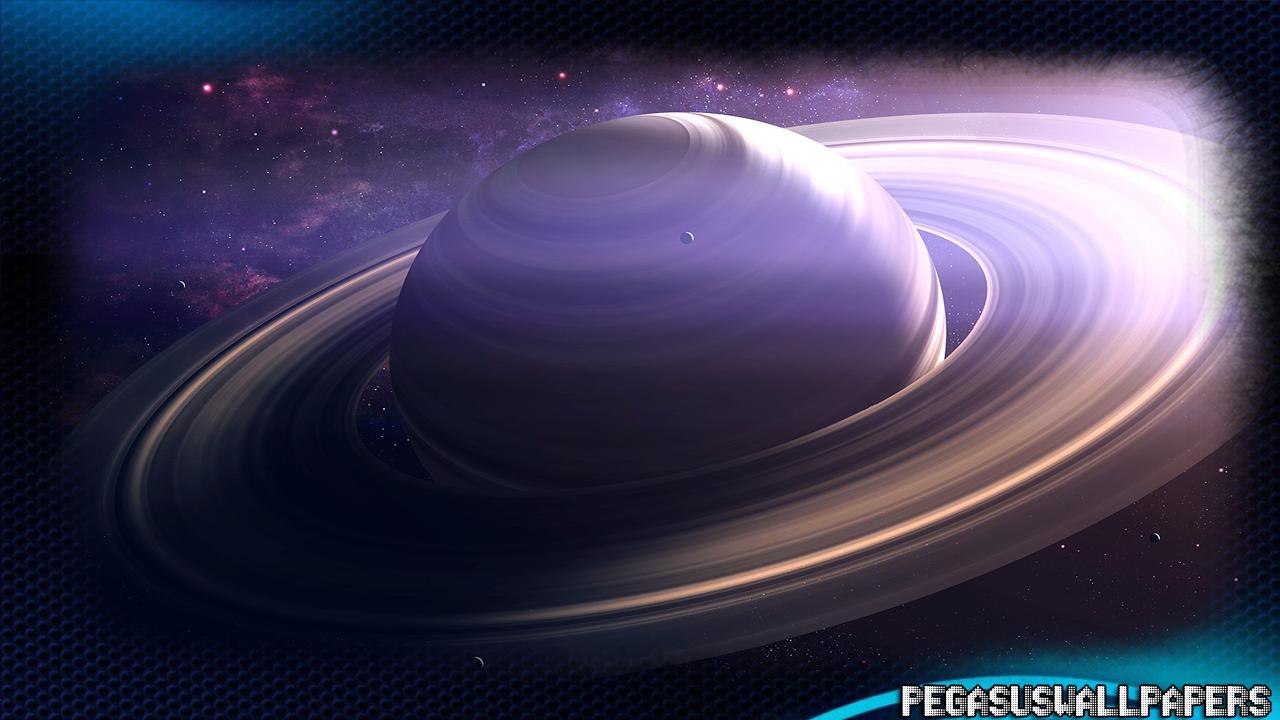 Saturno pianeta viola spazio, 1280x720 720p, iMac
