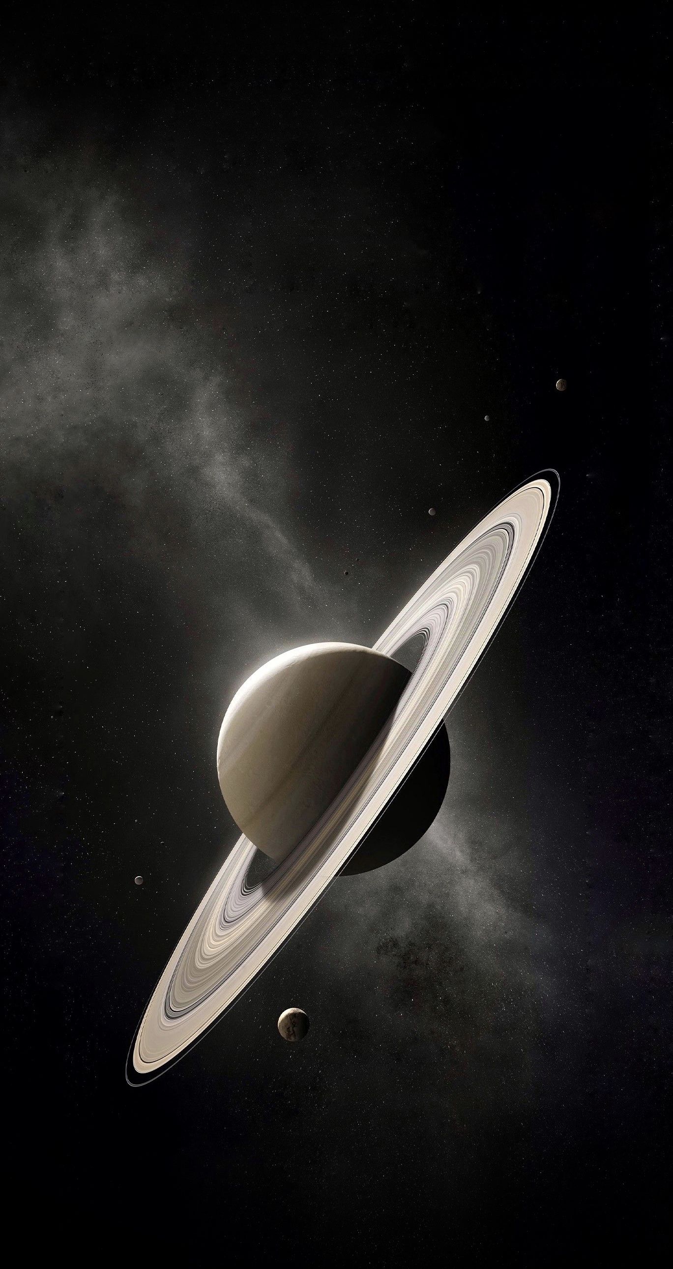 Saturno con anelli, spazio, 1369x2581 Full HD Verticale, Smartphone