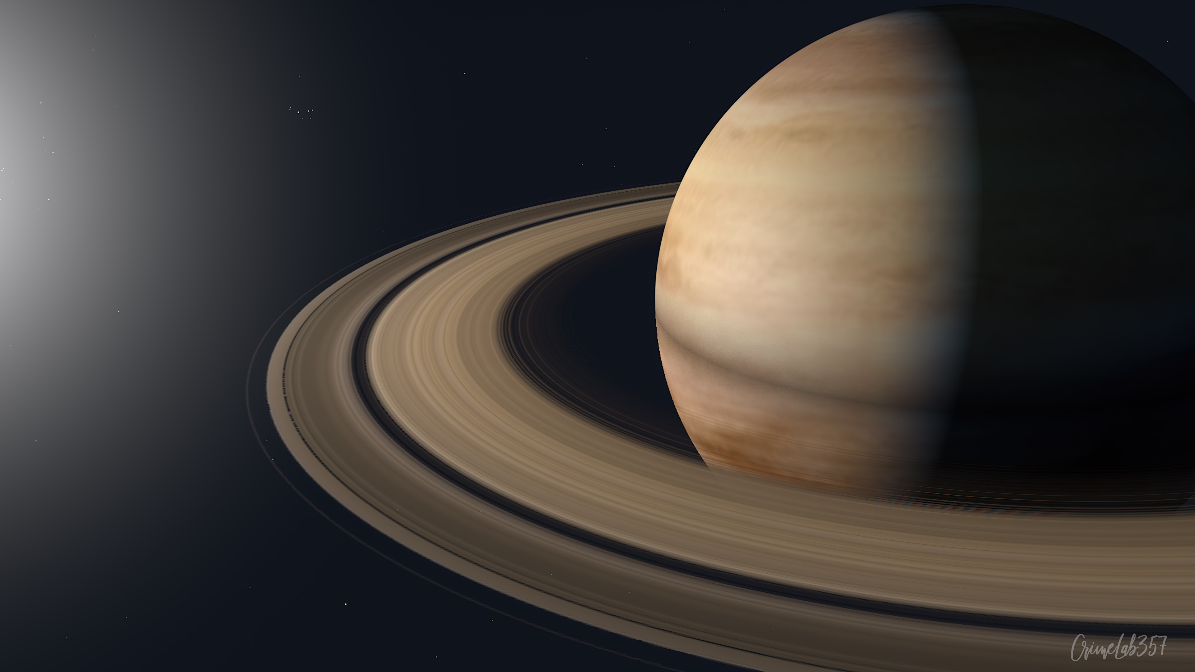 Pianeta Saturno con anelli, 3840x2160 UHD, PC 4K