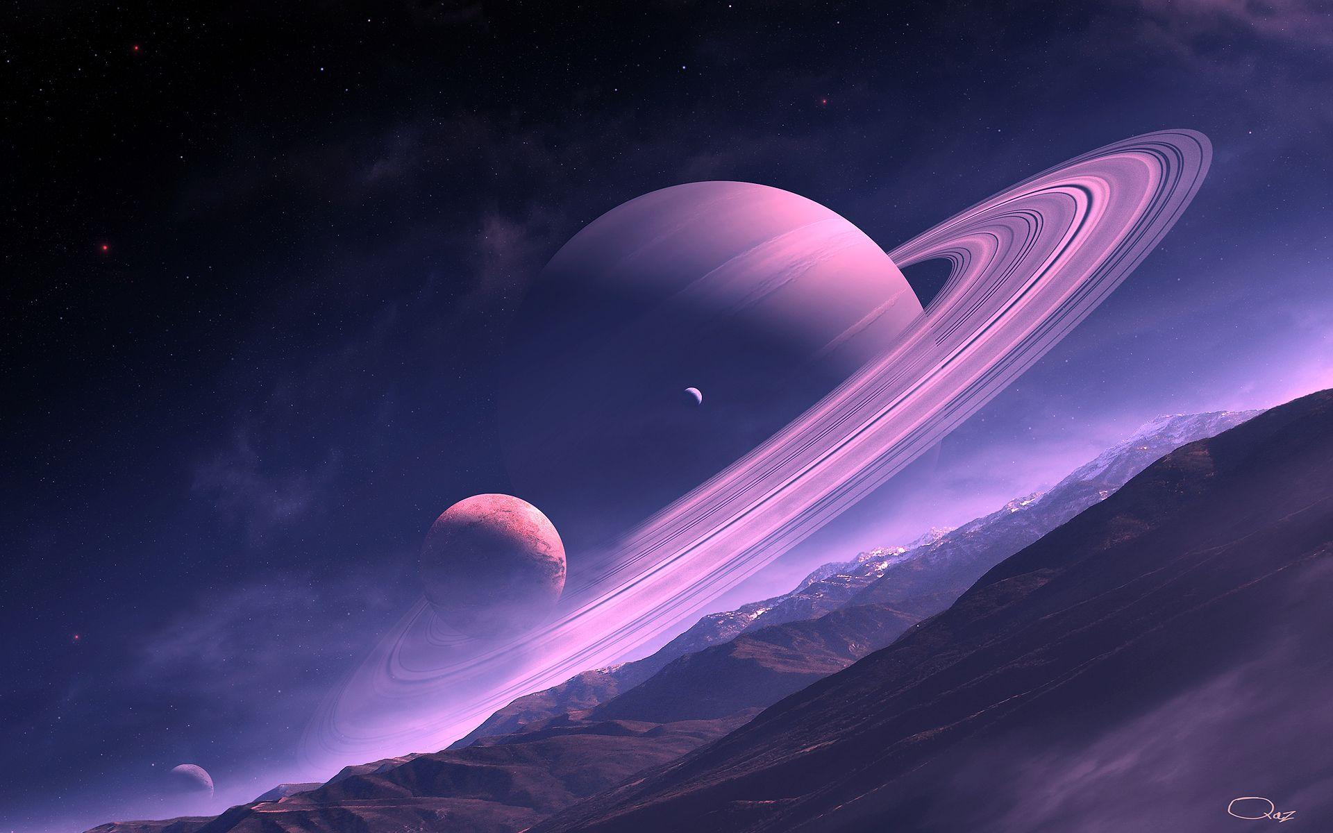 Saturno con anelli nello spazio, 1920x1200 Full HD+ WUXGA, PC