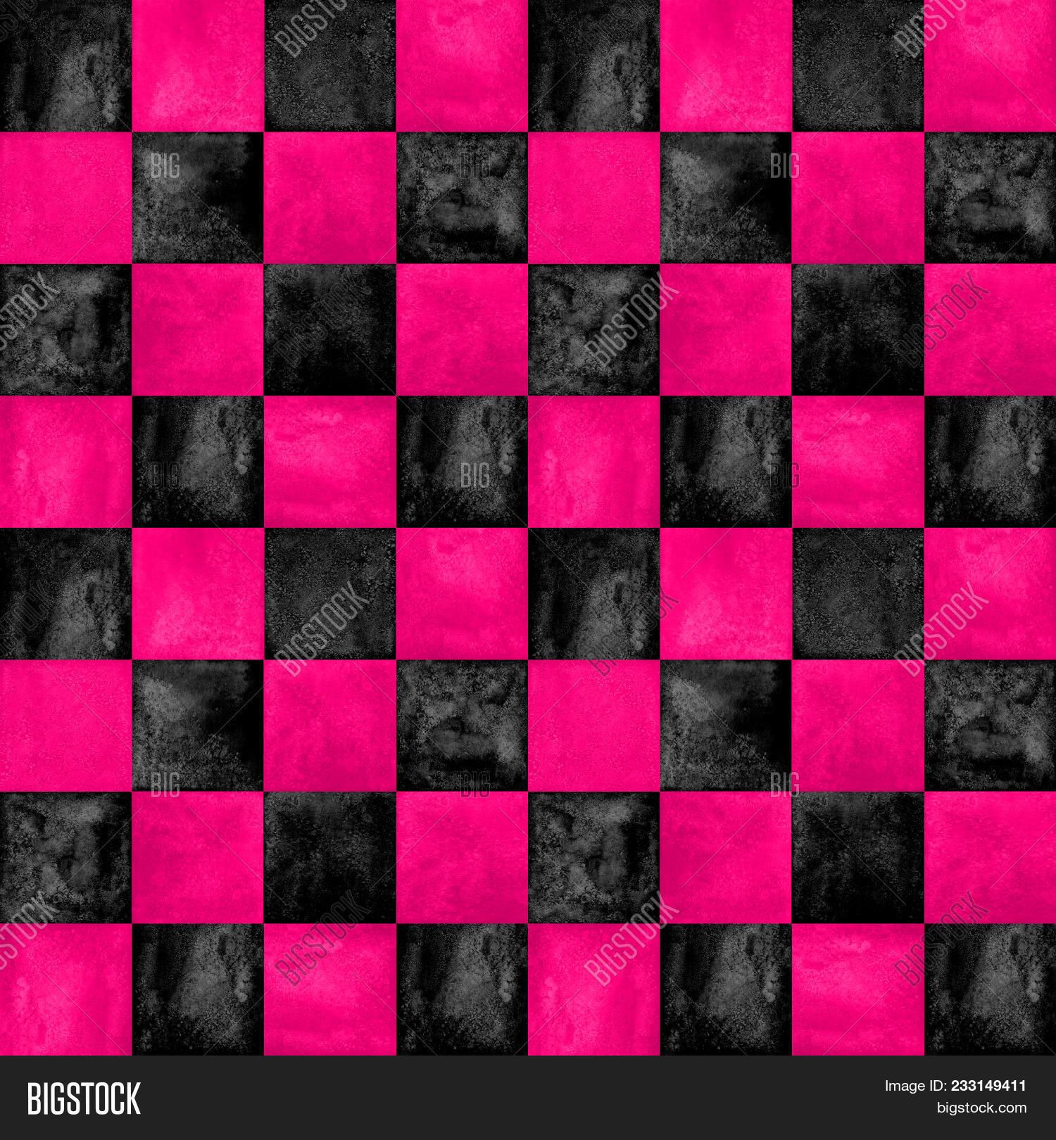 Scacchiera rosa e nero, 1500x1620 Verticale, Mobile