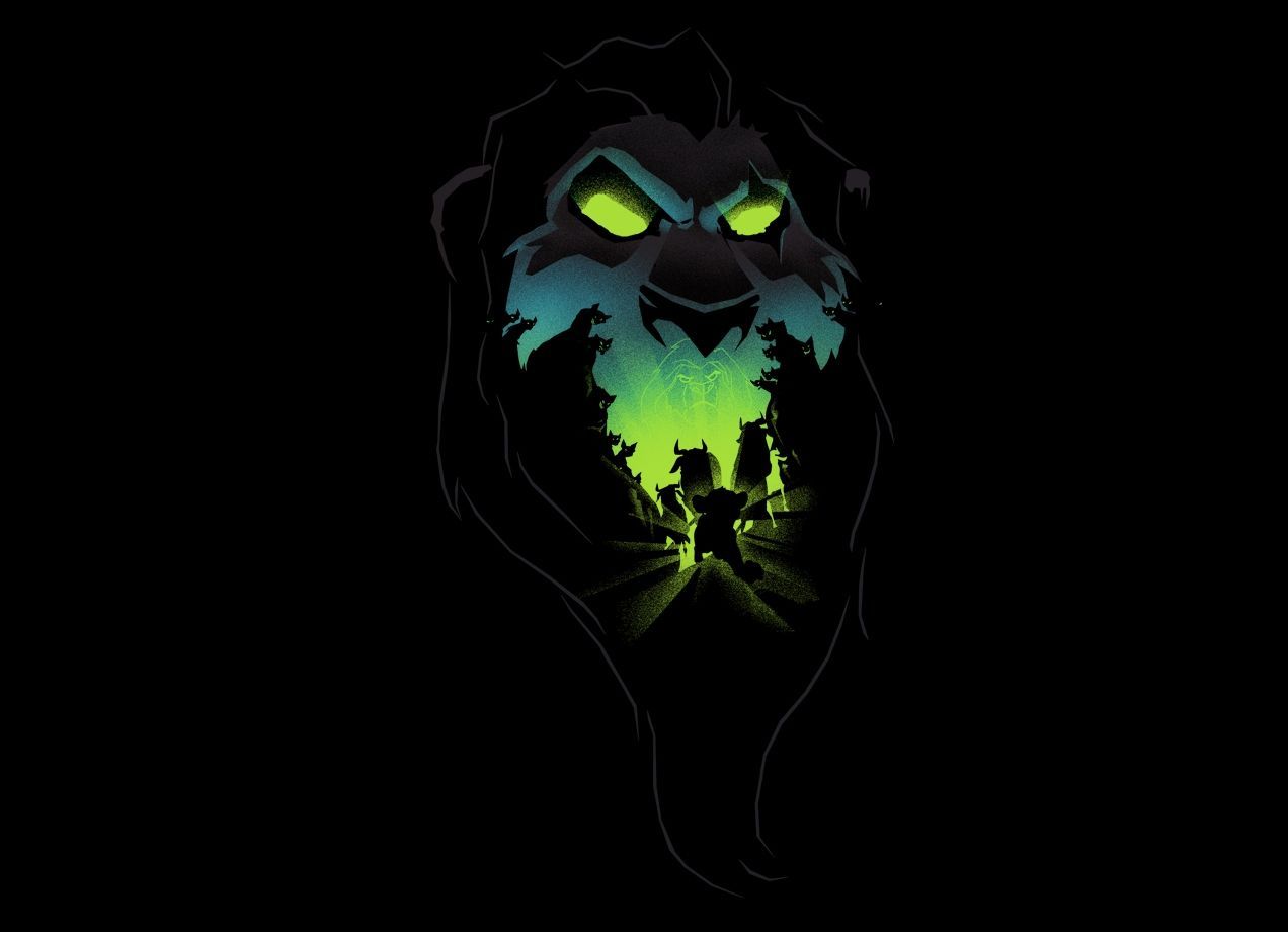 Scar Il Re Leone silhouette, 1272x920 HD, Desktop