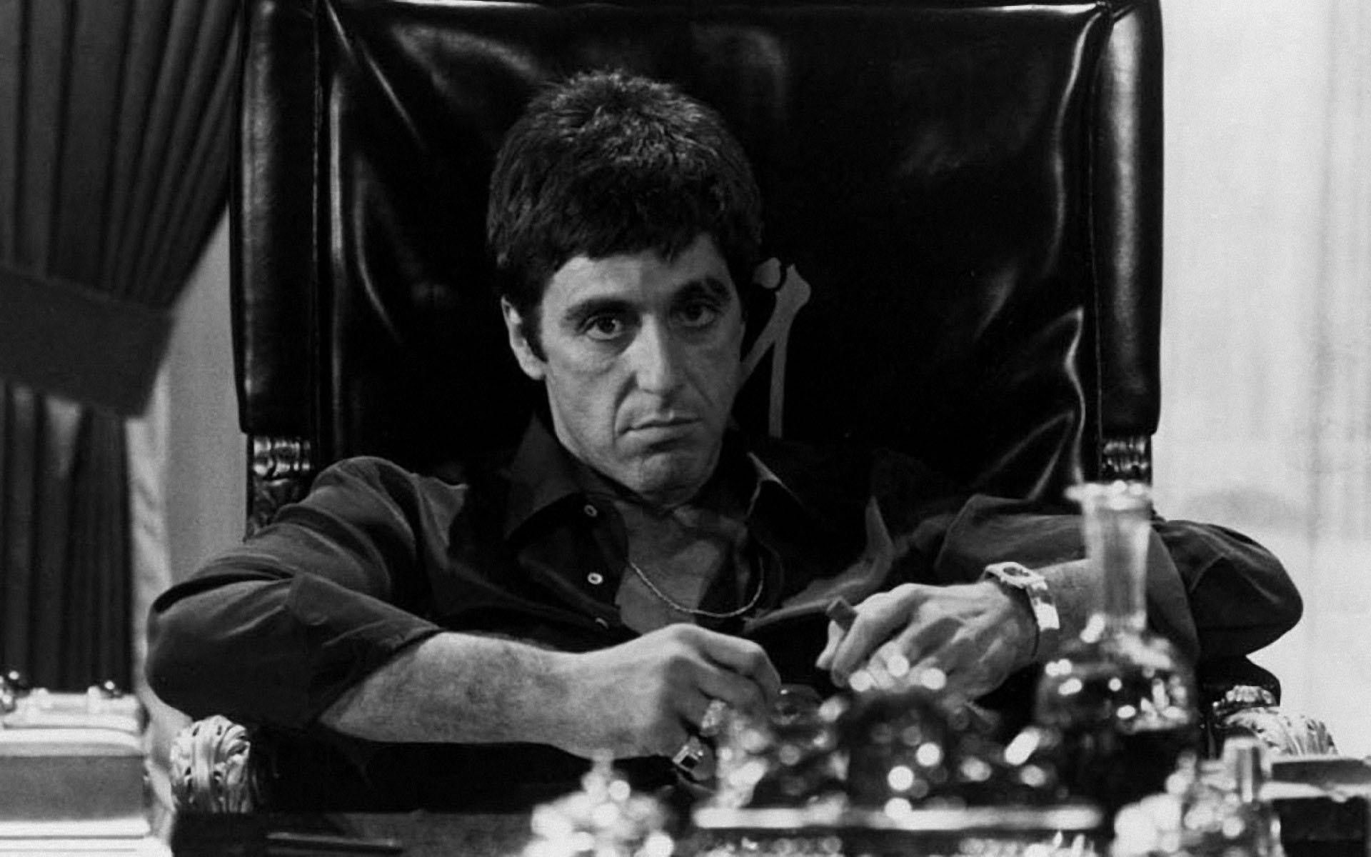 Tony Montana Scarface bianco e nero, 1920x1200 Full HD+ WUXGA, Laptop