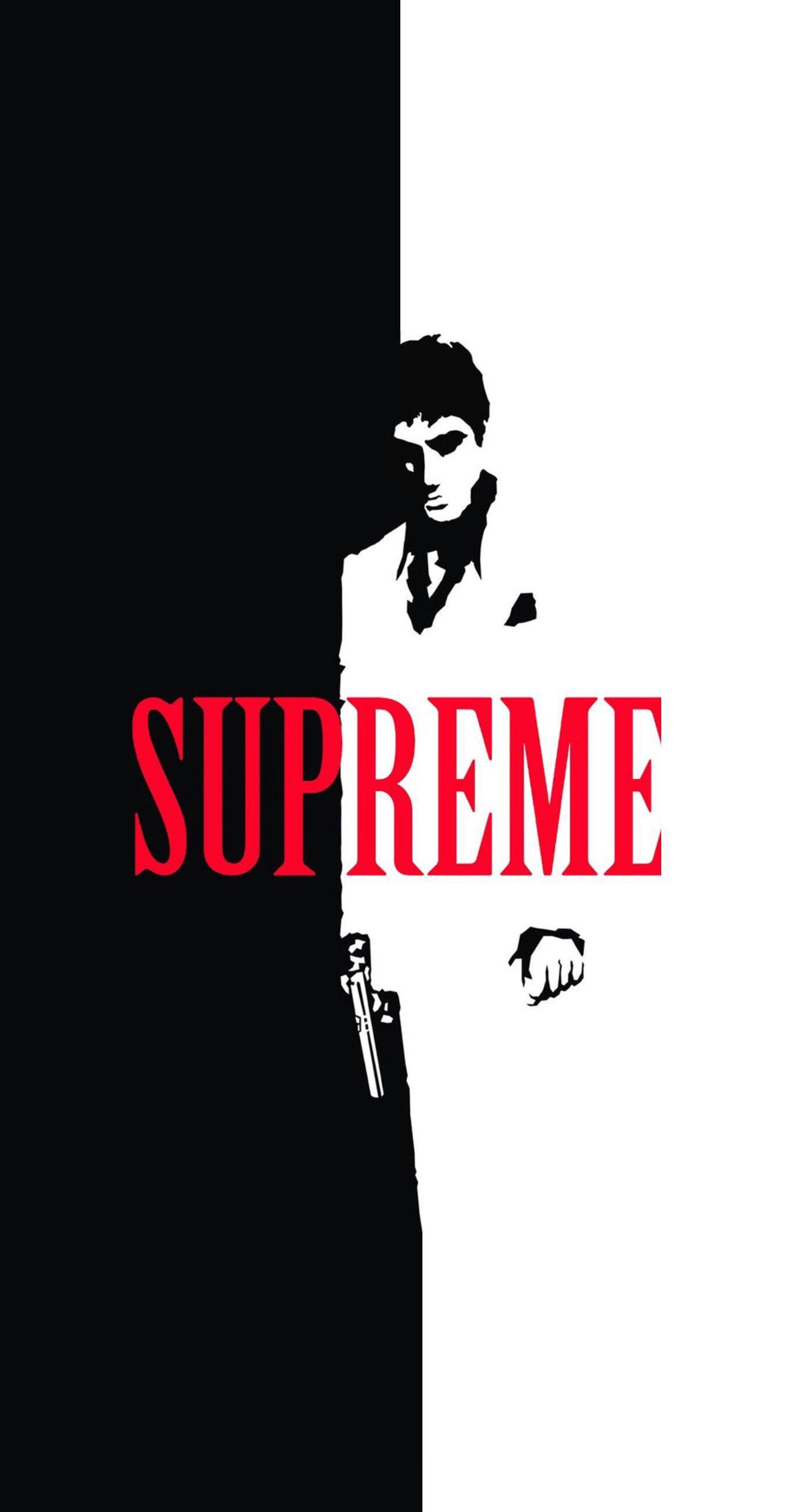 Tony Montana Scarface Supreme, streetwear, 1370x2601 Verticale, Telefono