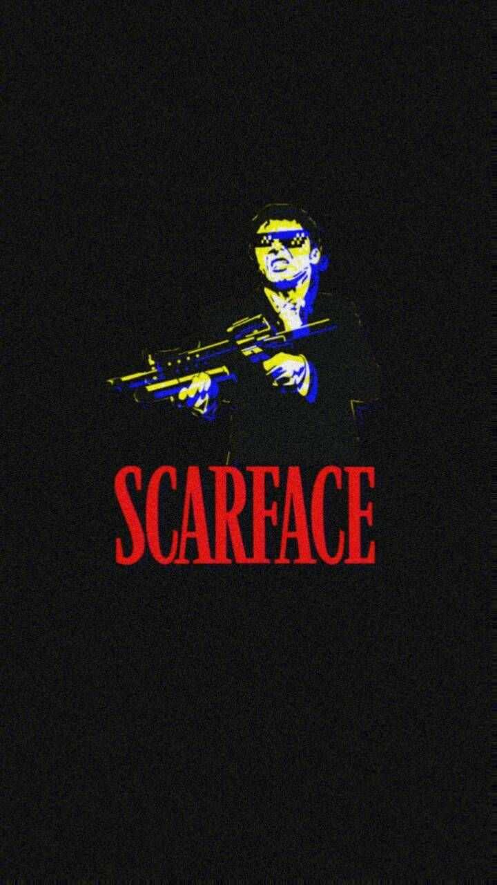 Tony Montana Scarface mitragliatrice, 720x1280 Full HD Verticale, iPhone