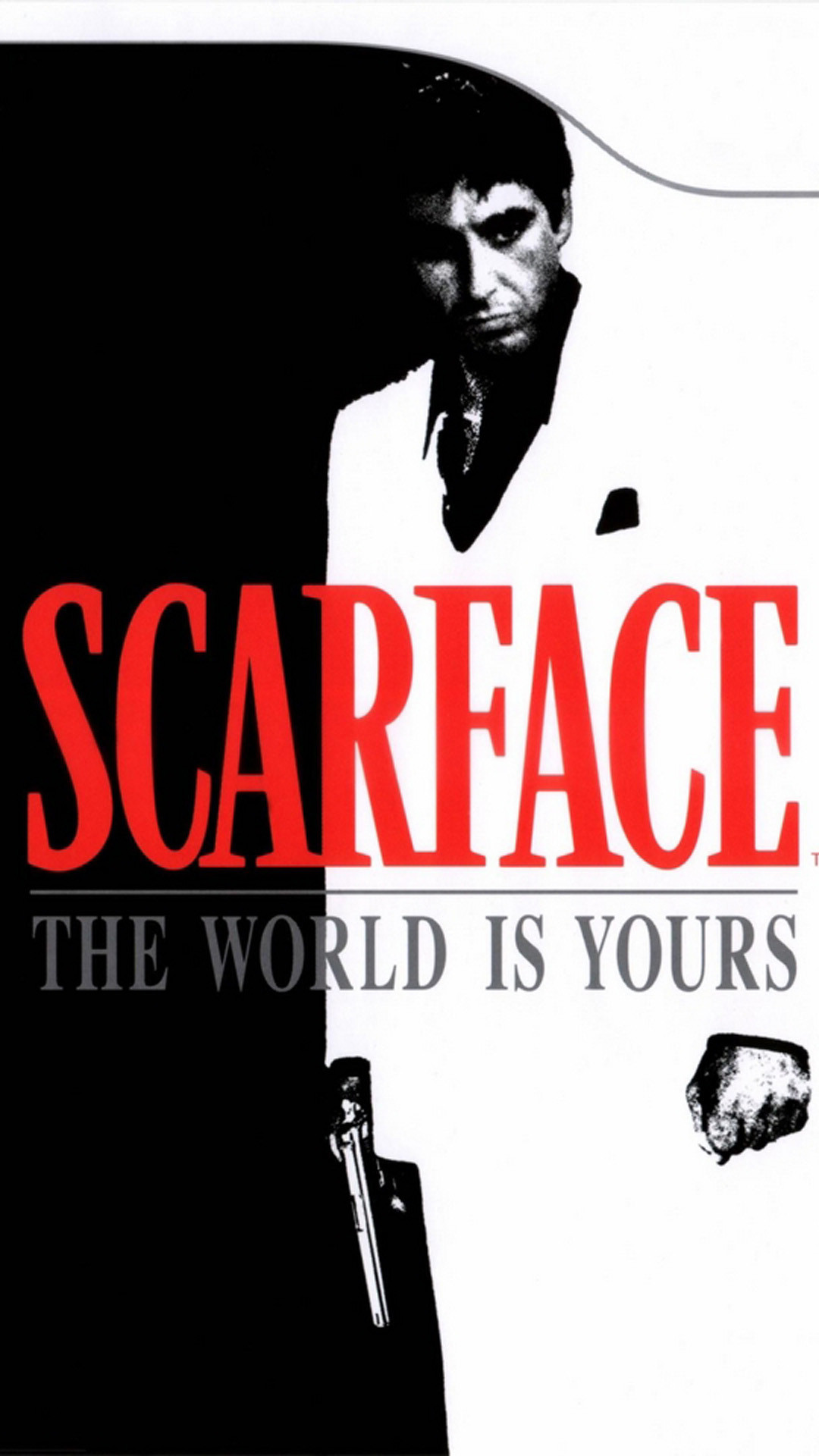 Poster Scarface Tony Montana, 1080x1920 Full HD Verticale, Smartphone