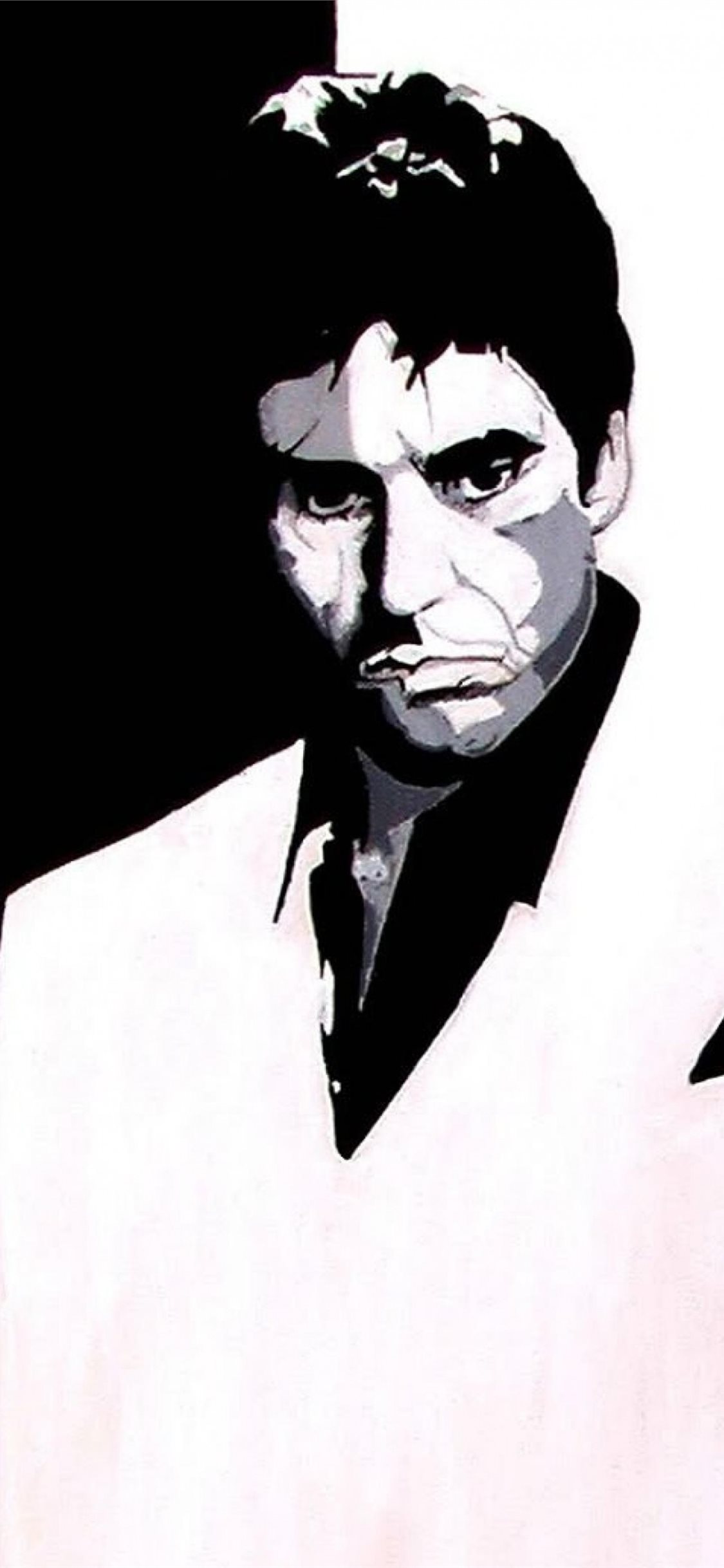 Tony Montana Scarface ritratto, 1125x2436 Verticale, Telefono