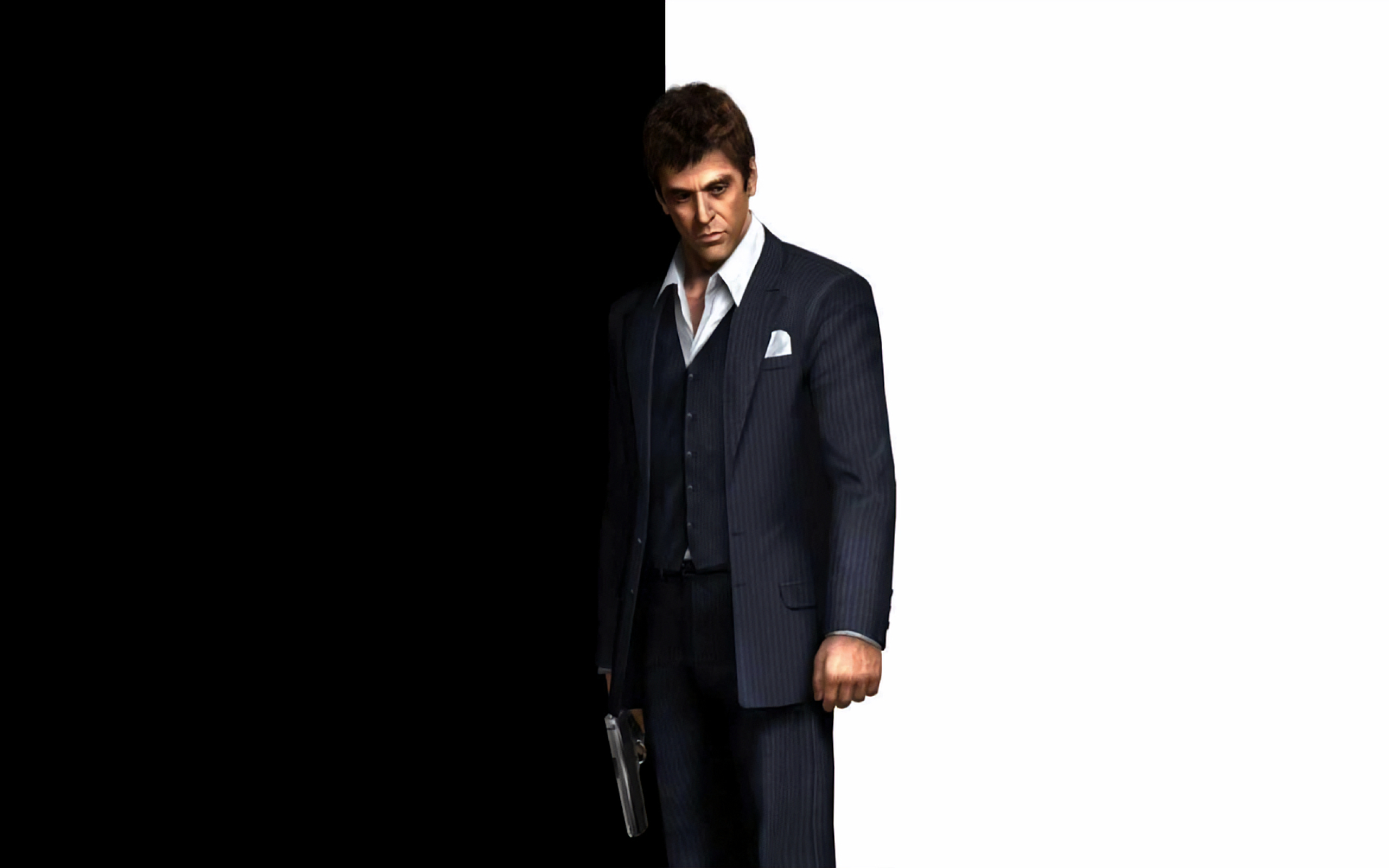Tony Montana Scarface con pistola, 2560x1600 2K, MacBook Pro