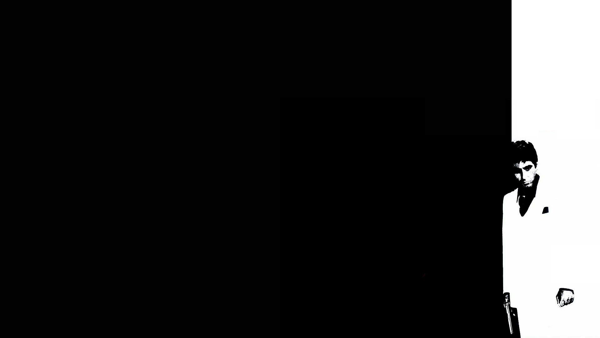 Tony Montana Scarface bianco nero, 1920x1080 Full HD, PC Desktop