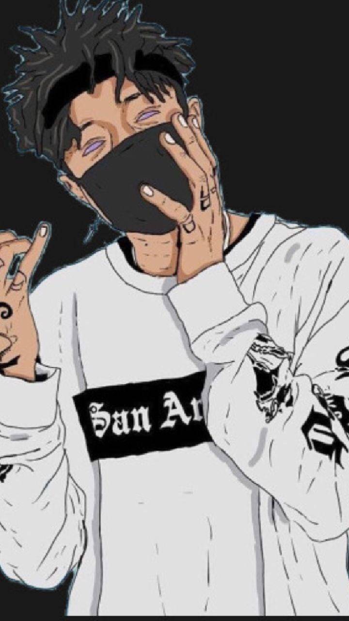 Ragazzo cartoon mascherina tatuaggi, 898x898 HD, PC
