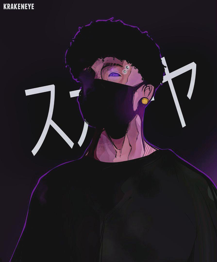 Scarlxrd ritratto scuro viola, 894x1080 Verticale, Telefono