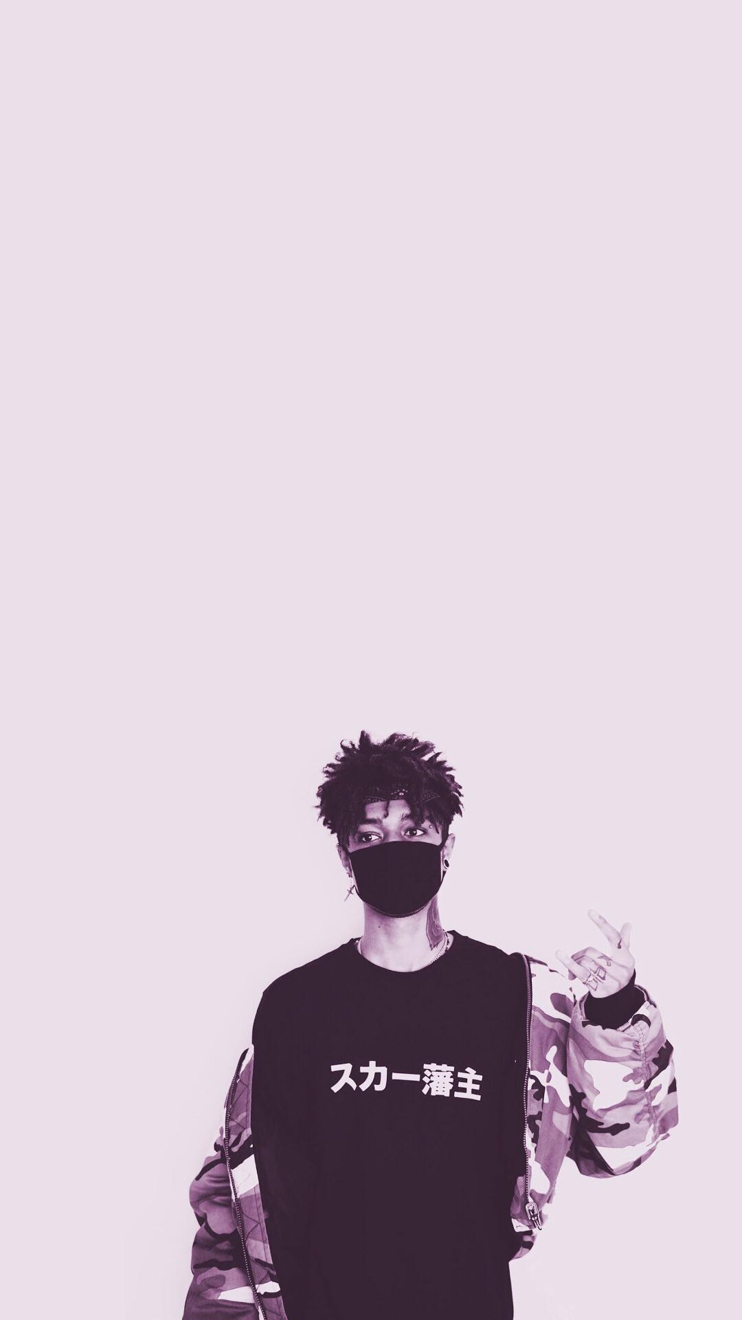 Personaggio Scarlxrd cartoon con maschera, 989x1280 Verticale, Mobile