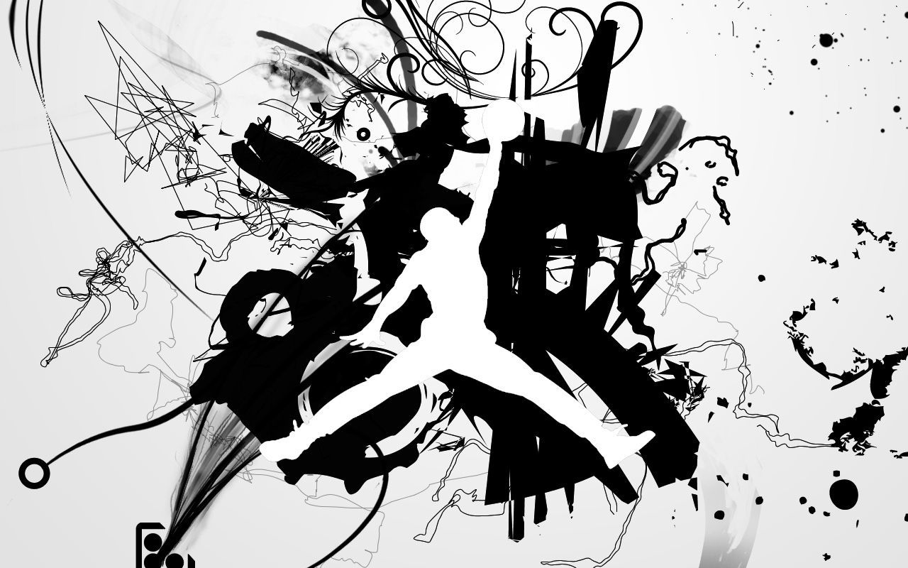 Logo Jumpman stile graffiti, 1280x800 720p, PC