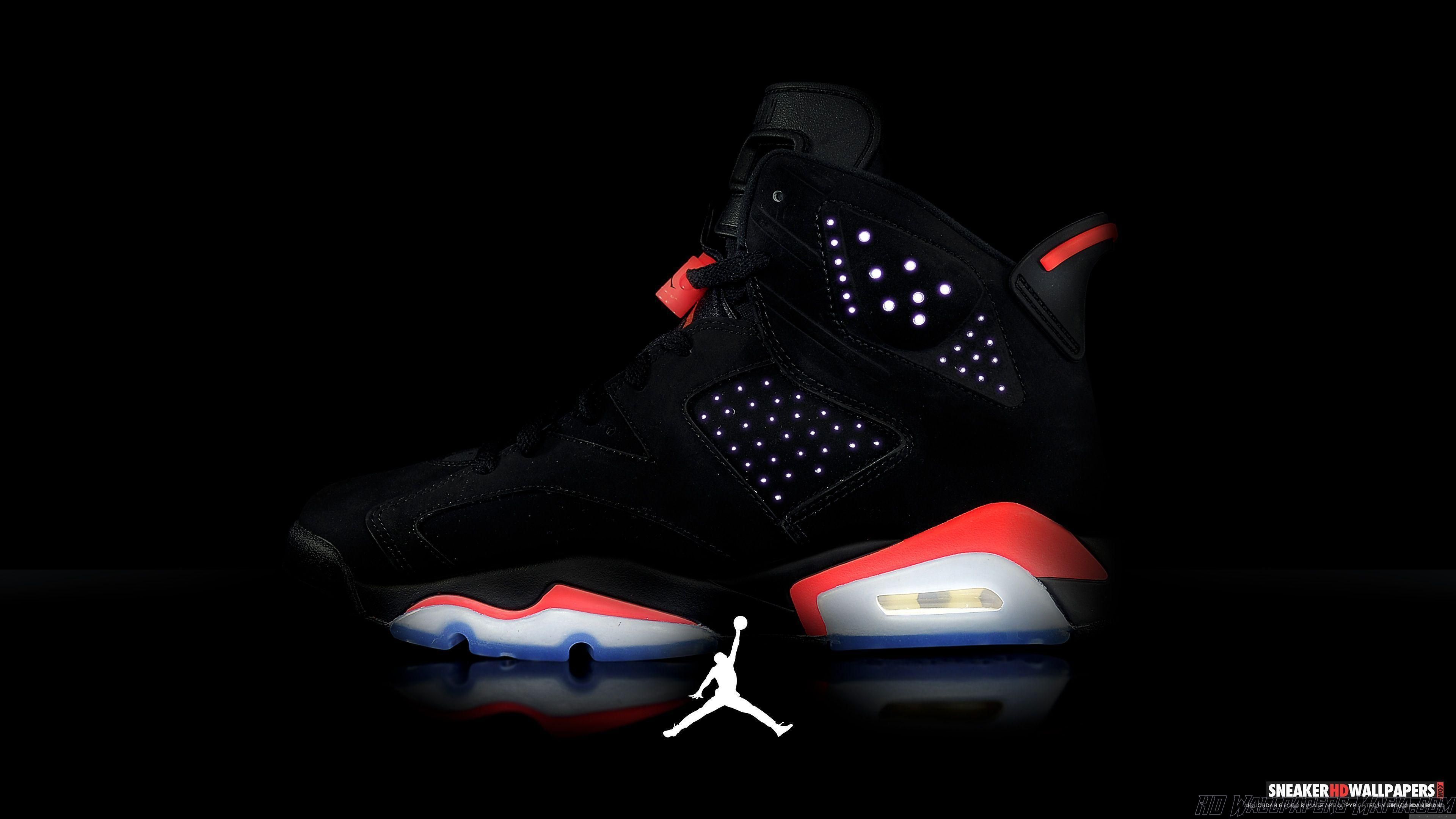 Scarpa Jordan nera rossa, 3840x2160 4K, Desktop 4K