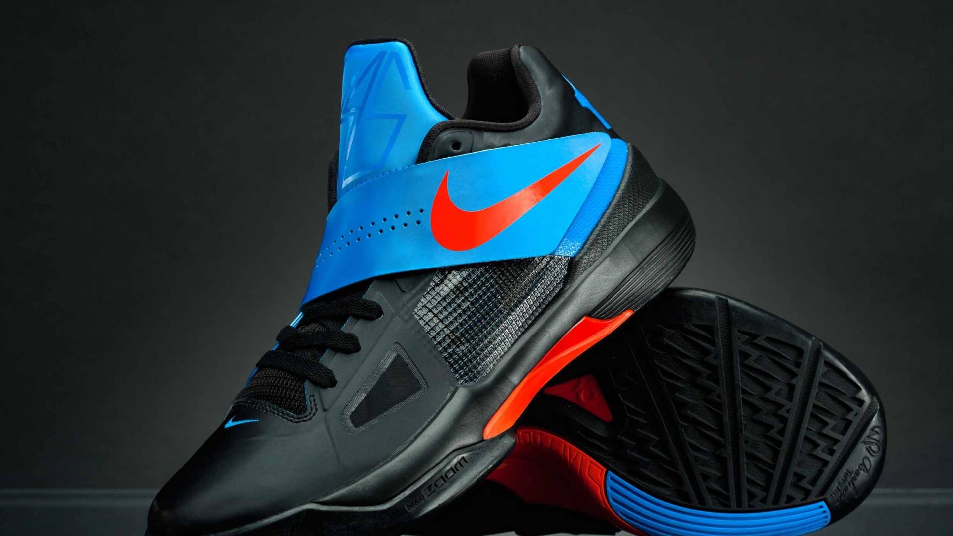 Scarpa Nike KD basket nera blu, 1920x1080 1080p, Desktop