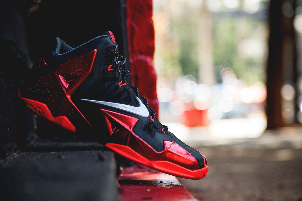 Nike LeBron 11 rossa nera, 1280x853 720p, PC