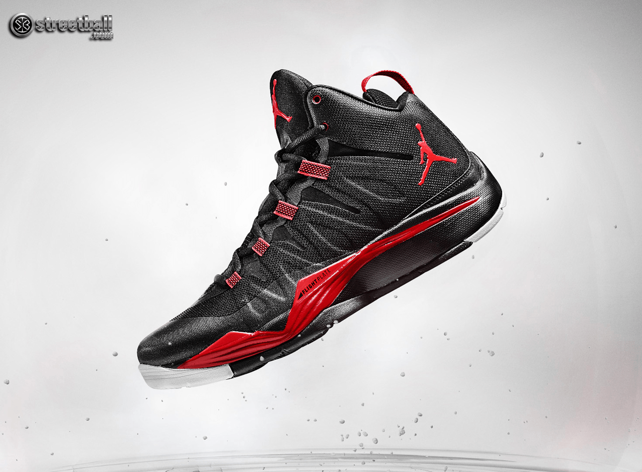 Scarpa Jordan nera e rossa, 1280x942 720p, PC