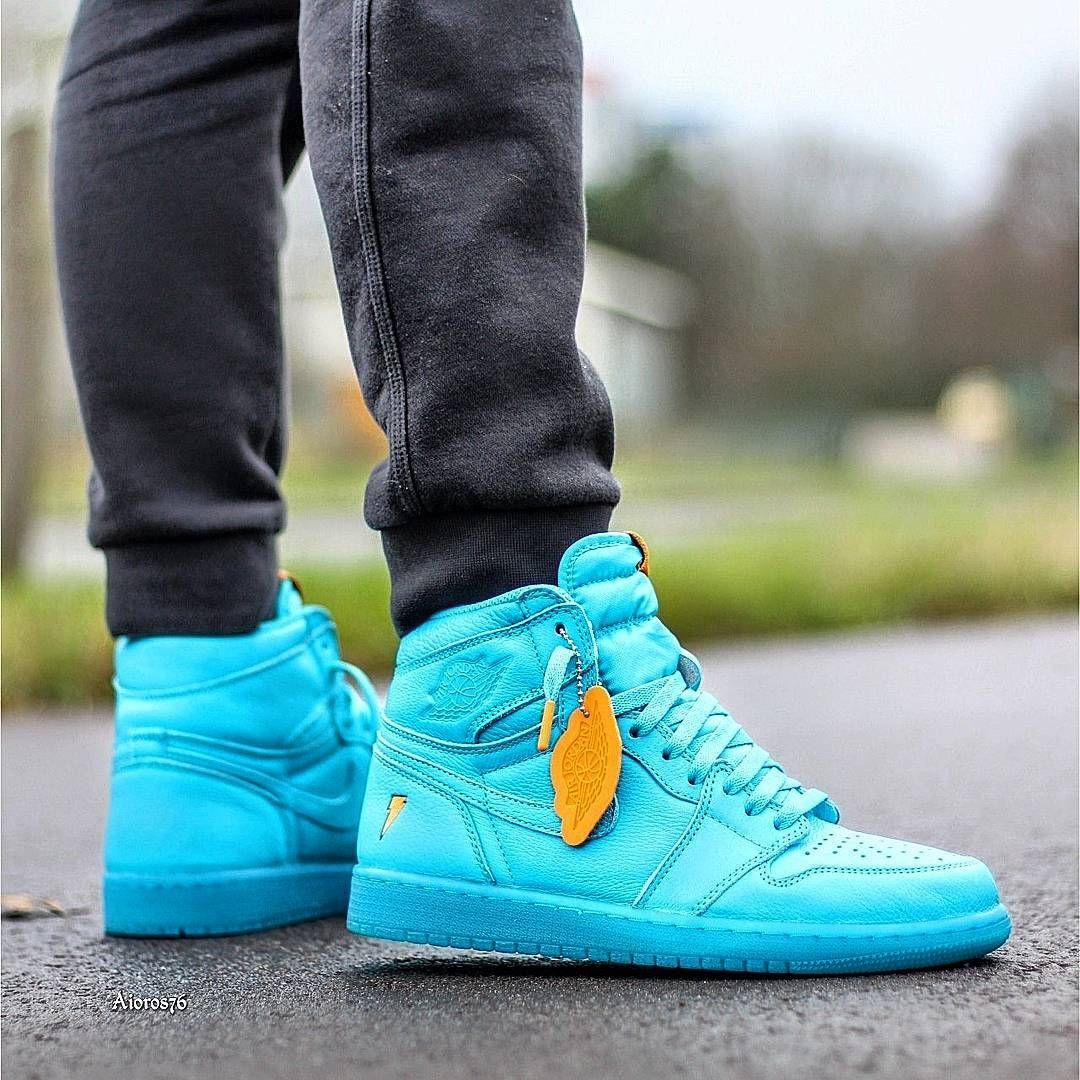 Air Jordan 1 Gatorade blu, 1080x1080 HD, Desktop