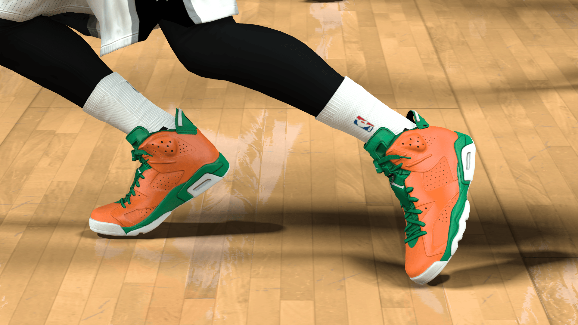 Sneaker arancioni e verdi basket, 1920x1080 1080p, Laptop