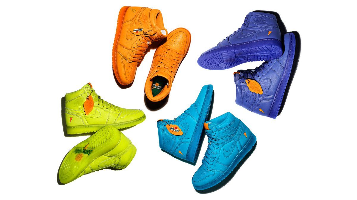Sneakers colorate stile Gatorade, 1200x675 HD, PC