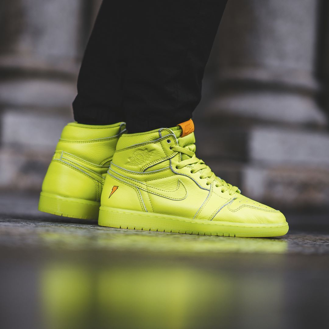 Air Jordan 1 Gatorade Lemon-Lime, 1080x1080 HD, Desktop