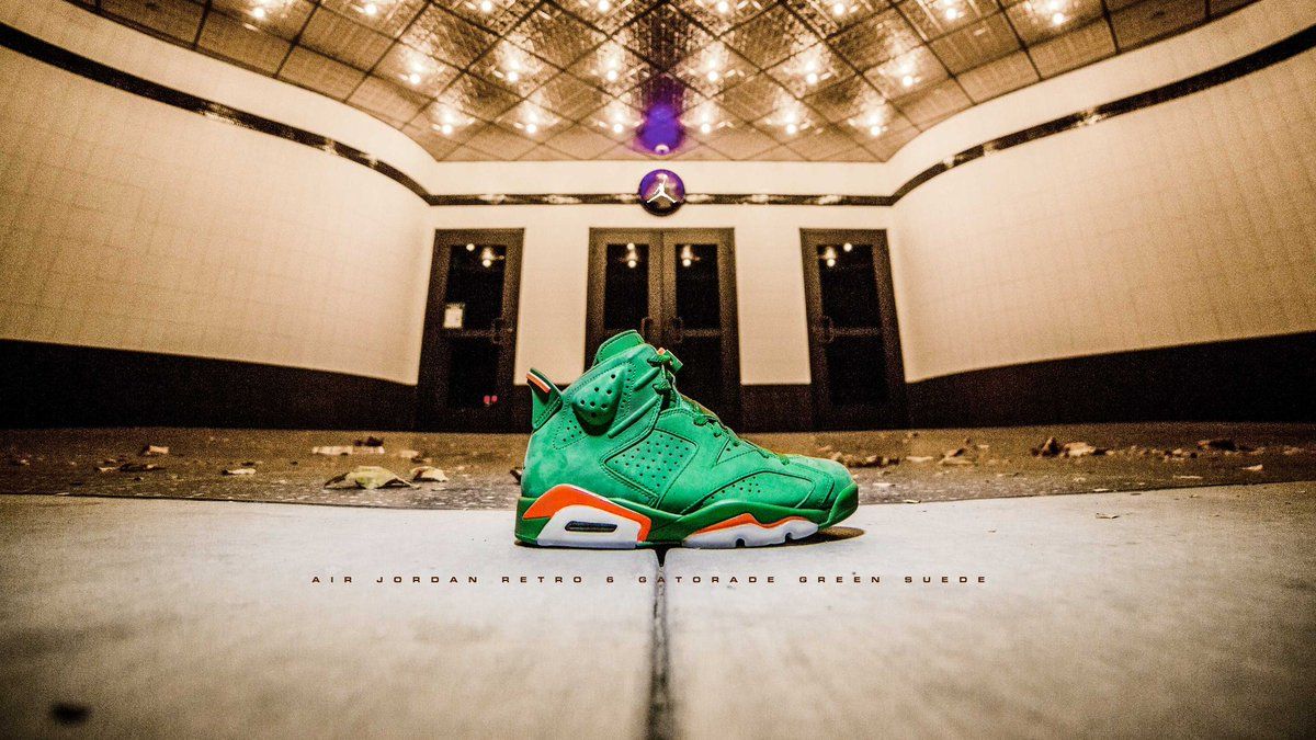 Air Jordan 6 Gatorade verde, 1200x675 HD, PC