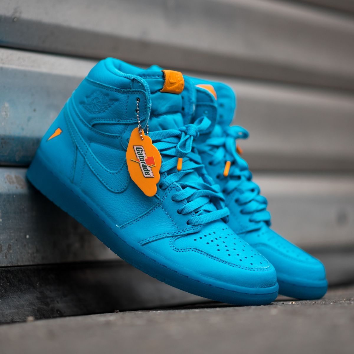 Air Jordan 1 Gatorade blu, Nike, 1200x1200 HD, Desktop