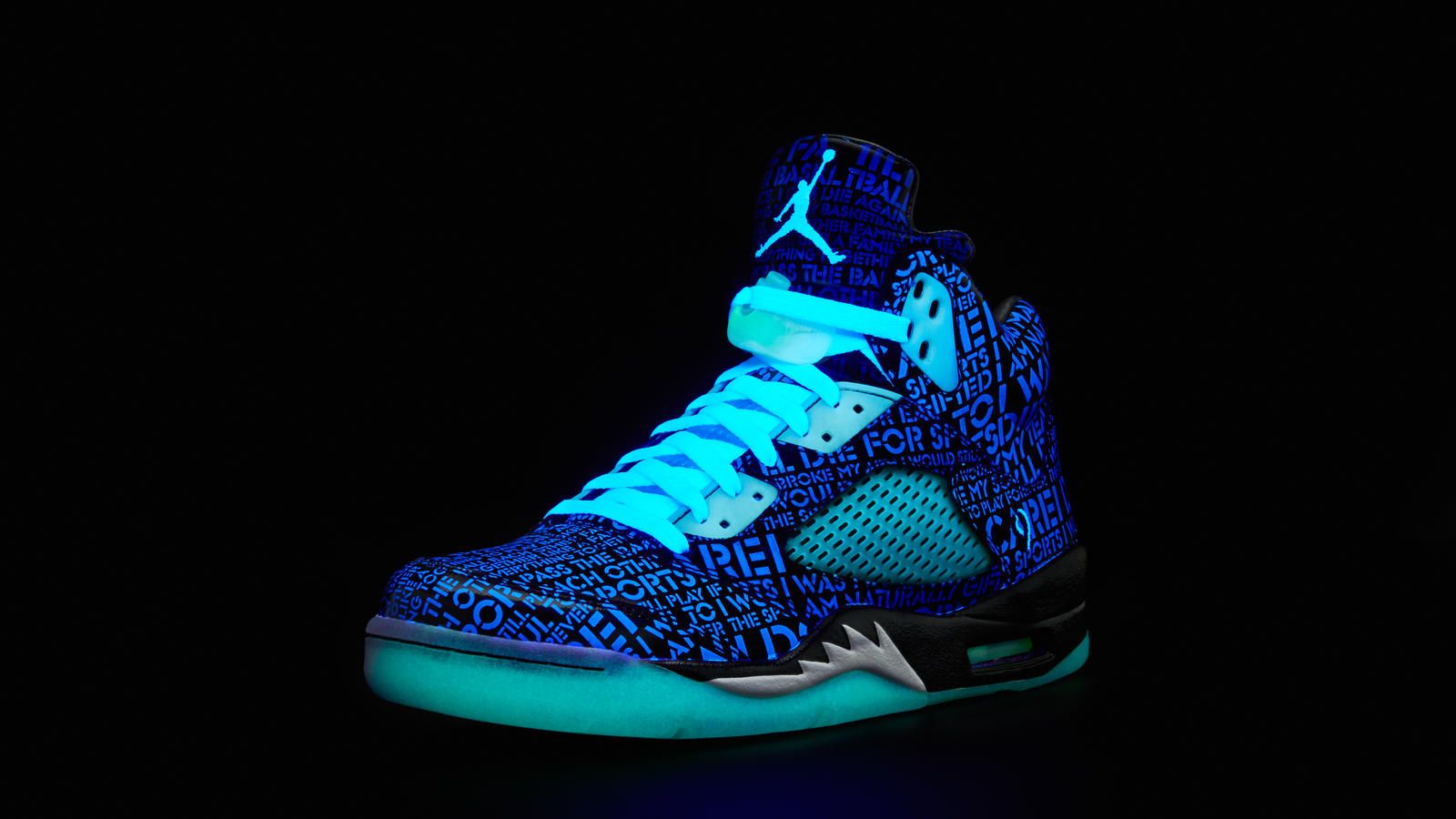 Scarpa Jordan blu fluorescente, 1600x900 HD Ready, Desktop