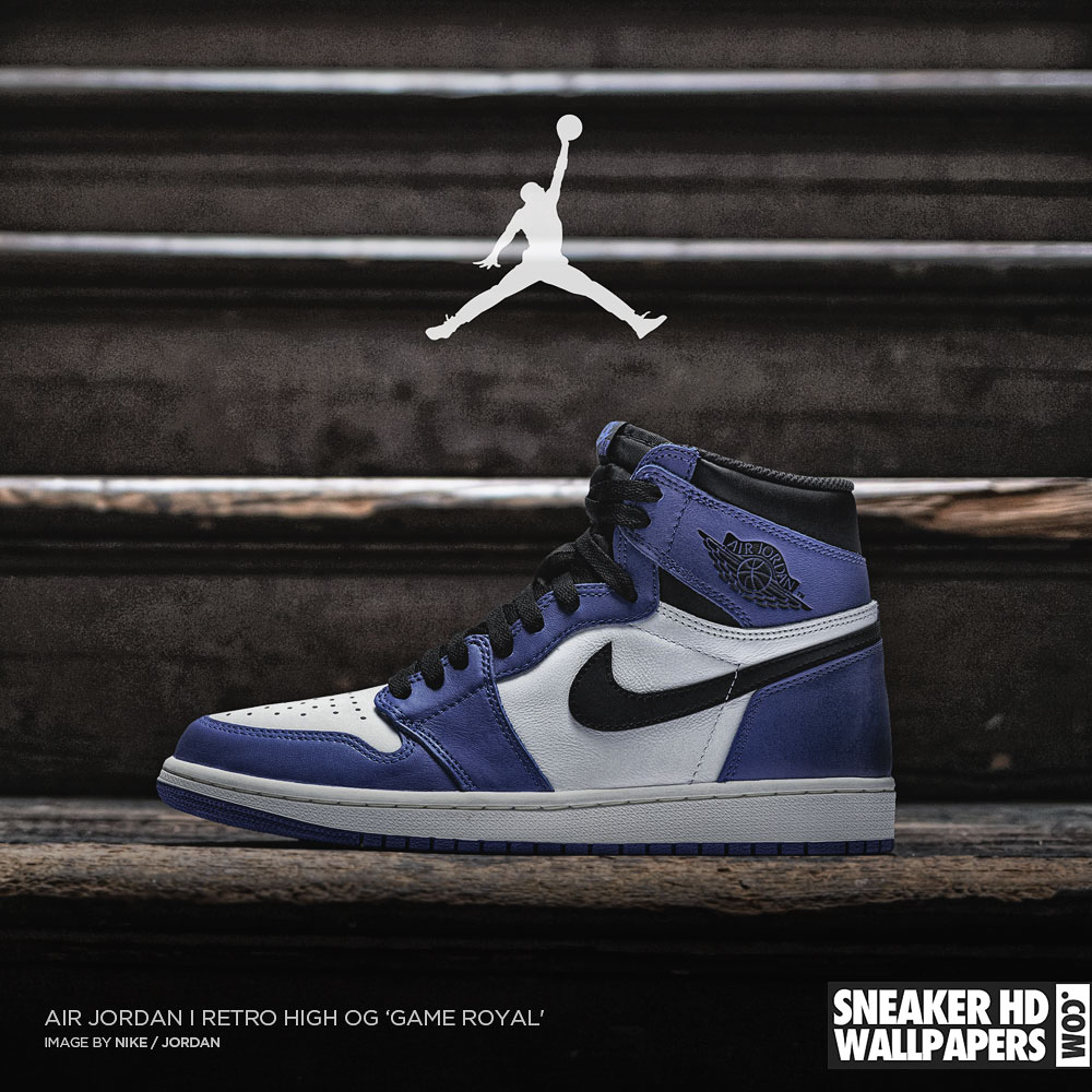 Air Jordan 1 blu bianco, 1000x1000 HD, Desktop