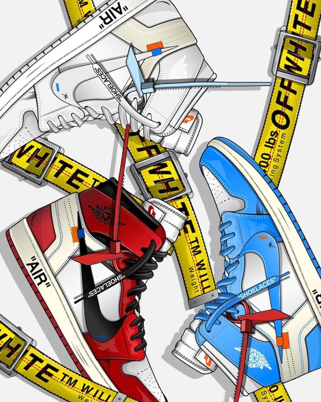 Scarpe Off-White Jordan illustrate, 1124x1404 Verticale, OnePlus