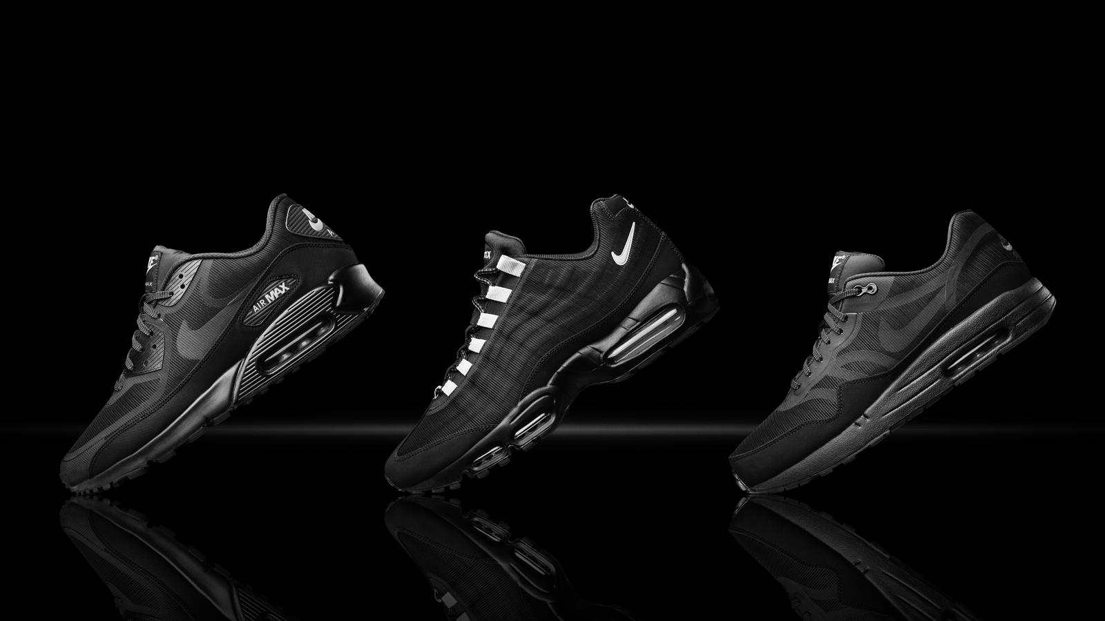 Scarpe Nike Air Max nere, abbigliamento sportivo, 1600x900 900p, Desktop