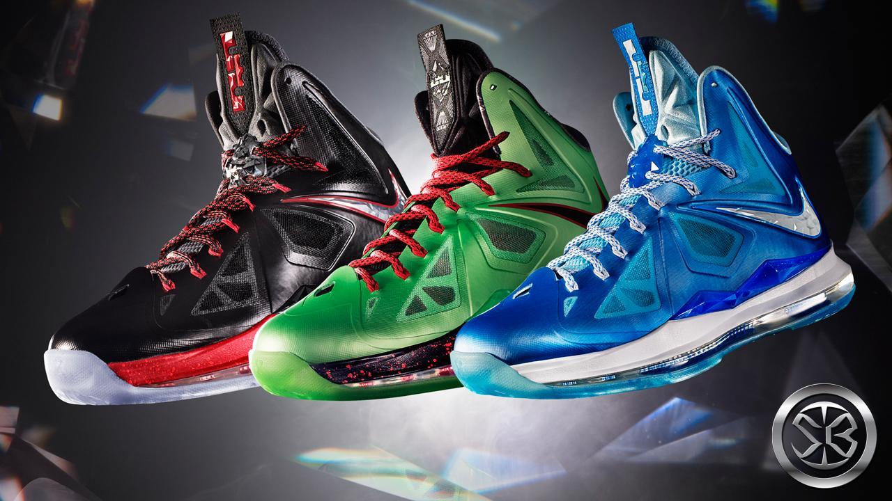 Tre scarpe Nike LeBron colorate, 1280x720 HD, Desktop