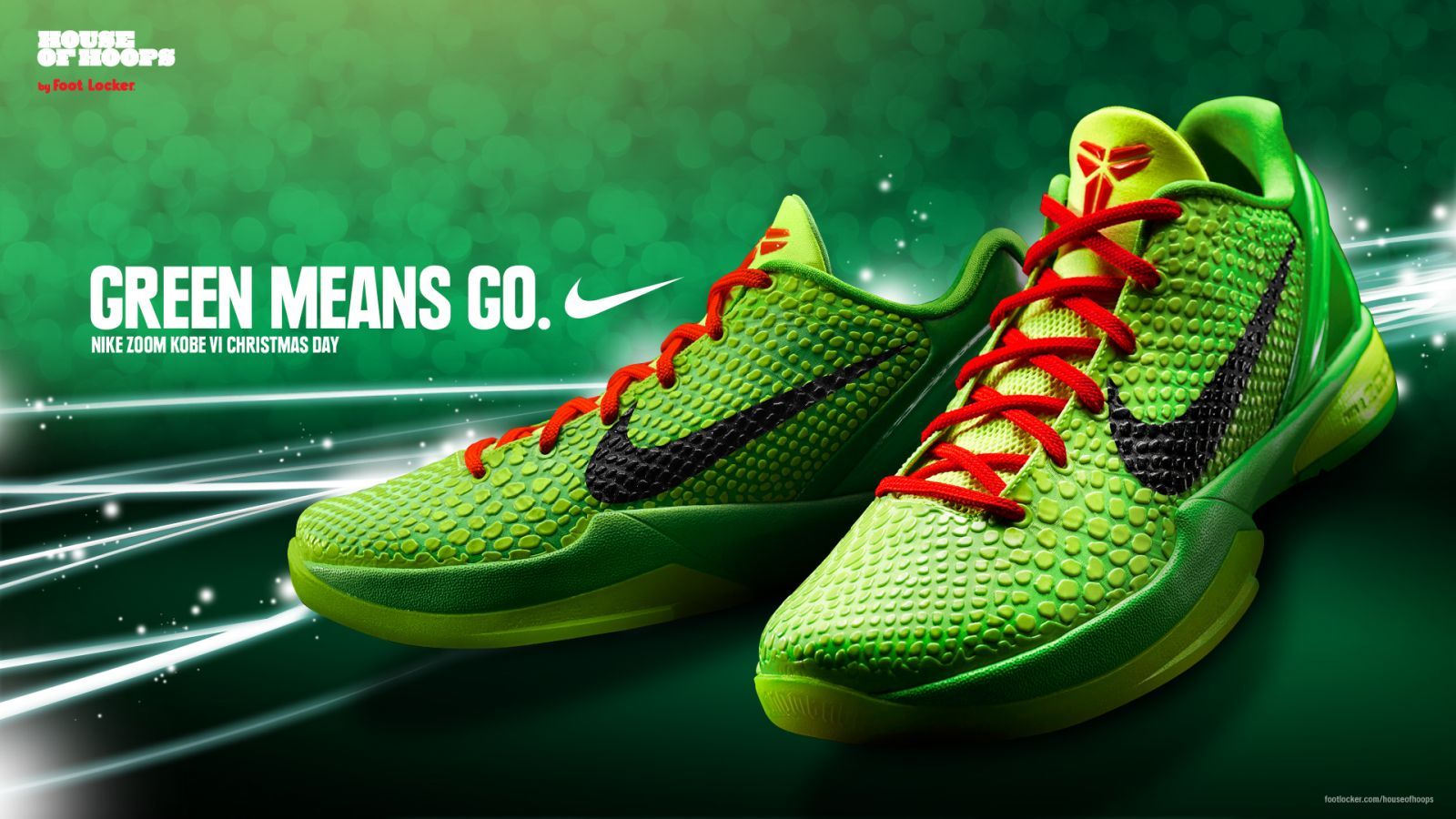Scarpa Nike Kobe verde, 1600x900 HD, Desktop