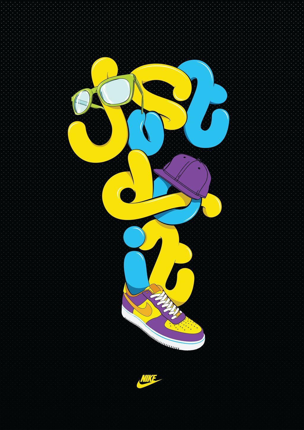 Nike Just Do It scarpa colorata, 1024x1448 Verticale, Telefono
