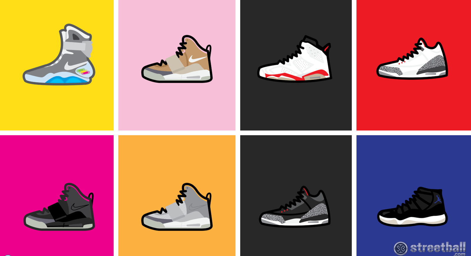 Sneakers Jordan colorate illustrazione, 1600x869 HD Ready, PC