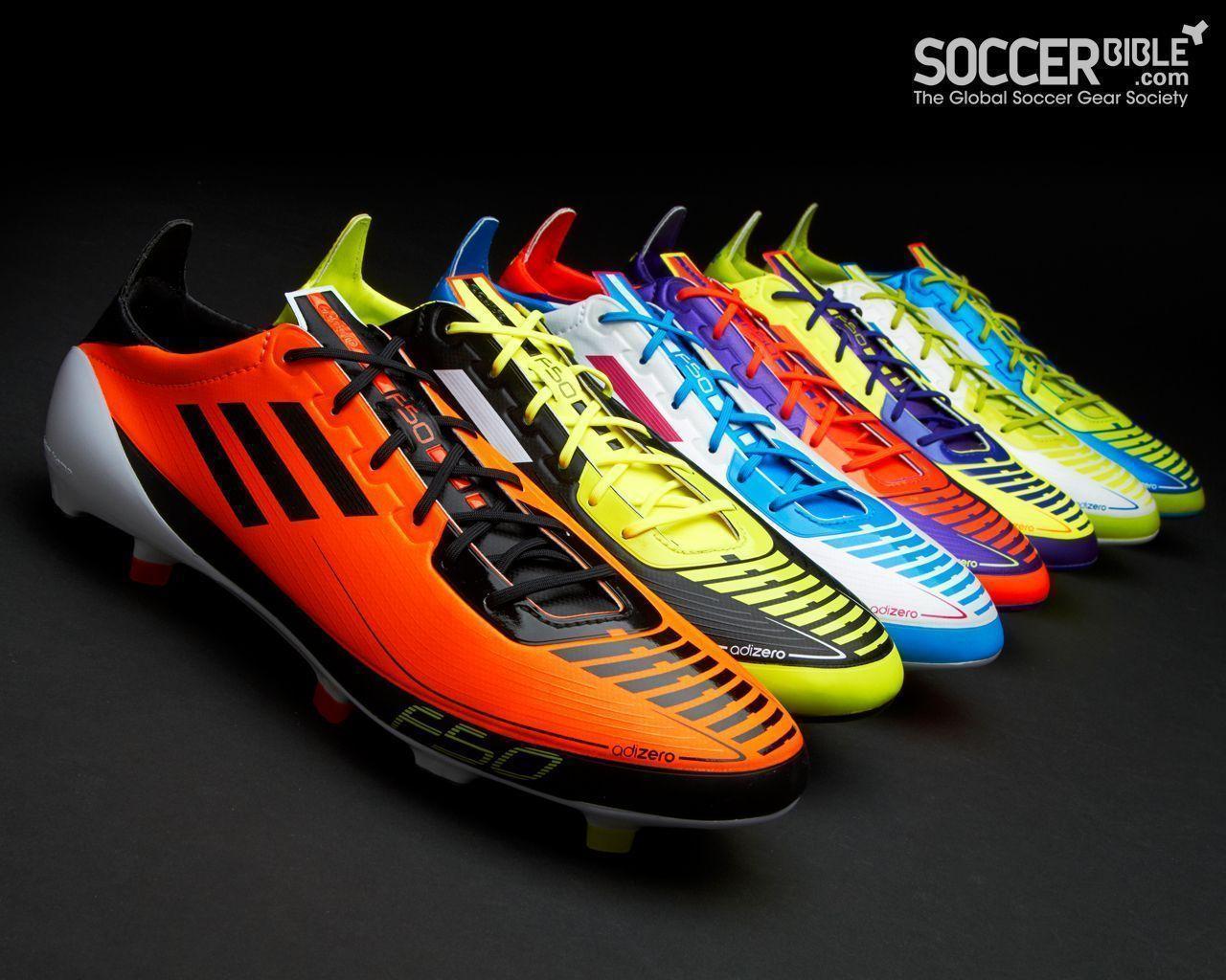 Scarpe da calcio Adidas F50 colorate, tre strisce, 1280x1024 720p, Laptop