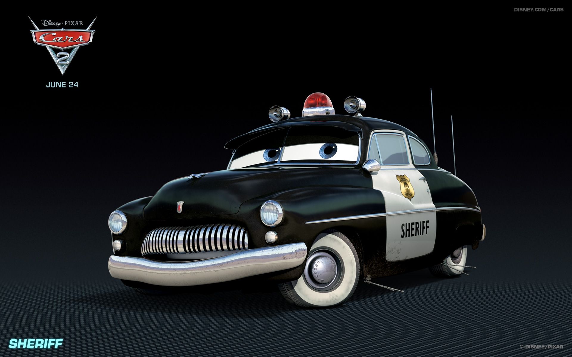Auto Sceriffo Cars Pixar, 1920x1200 WUXGA, PC
