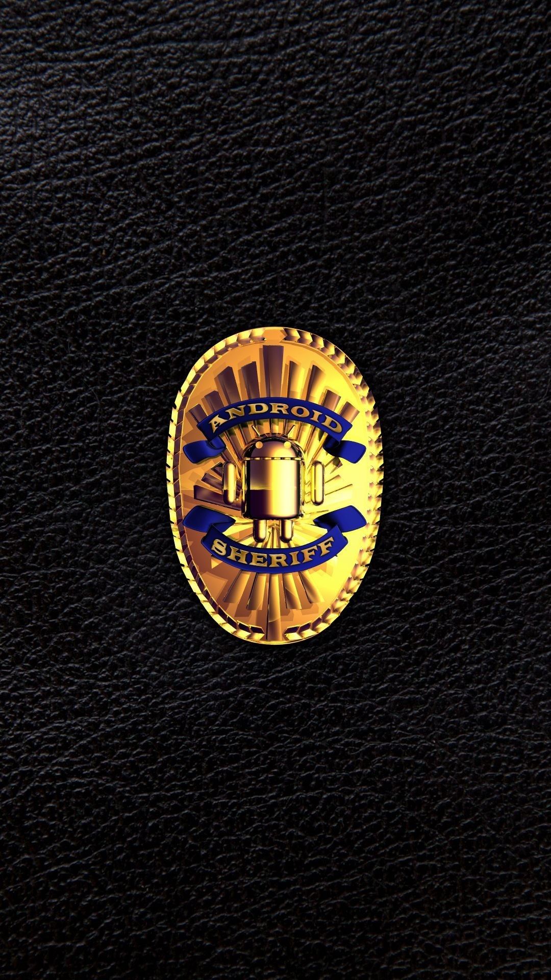 Distintivo dorato di sceriffo, 1080x1920 Verticale, Samsung Galaxy
