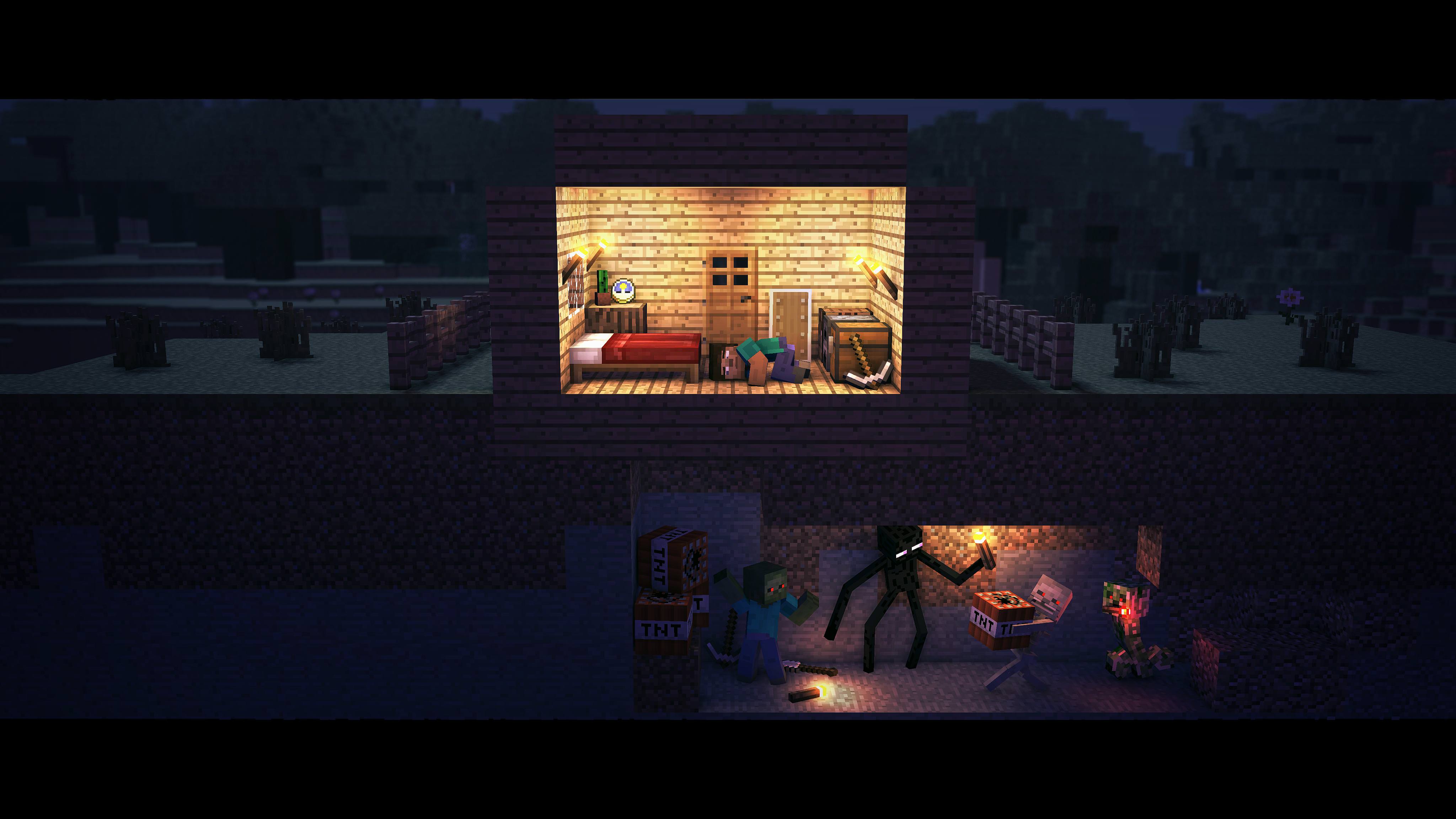 Diamante pixelato Minecraft, gioco sandbox, 1920x1080 Full HD 1080p, Desktop