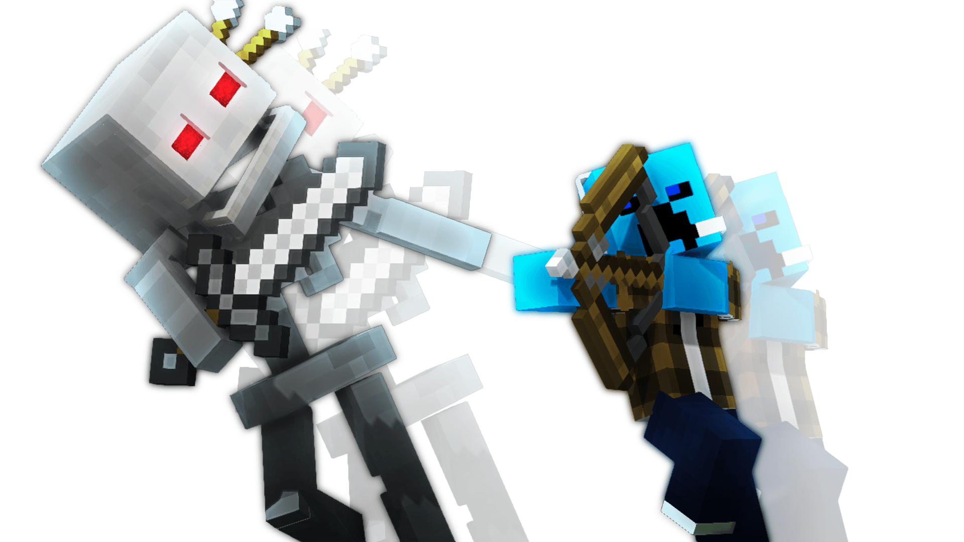Esercito scheletri rossi Minecraft, 2048x1152 2K, PC