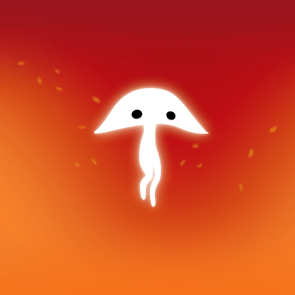 Fantasma bianco su sfondo rosso, 1024x1024 HD, iPad Pro
