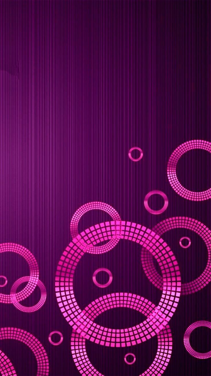 cerchi geometrici viola rosa, 737x1311 Full HD Verticale, iPad mini