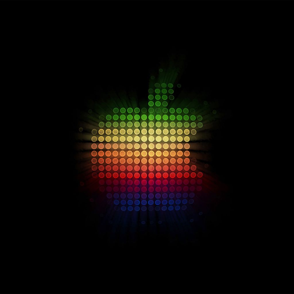 Logo Apple pixel colorato, Cupertino, 1024x1024 HD, iPad mini